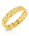 ROBERTO COIN VENETIAN PRINCESS 18K GOLD DIAMOND BANGLE,PROD215920823