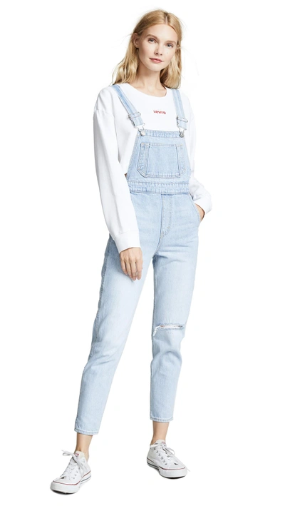 Levi's Baggy Denim Dungarees In Big And Smalls
