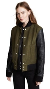 OAK Double Front Varsity Jacket