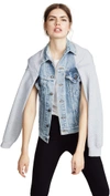 HARVEY FAIRCLOTH DENIM CAPE JACKET