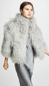 ADRIENNE LANDAU Mongolian Lamb Jacket