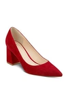 MARC FISHER LTD Women's Zala Suede Pointed Toe Pumps,MLZALA6