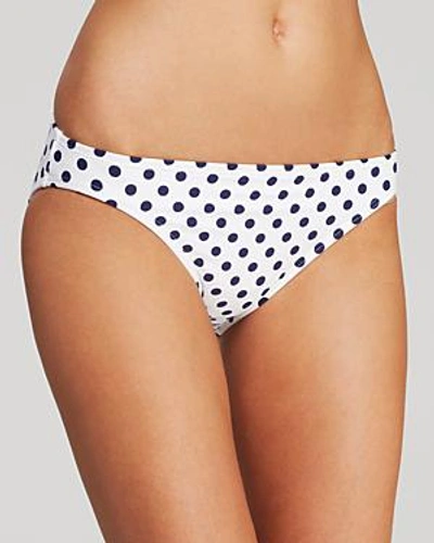 Dkny Let's Hear It For The Dots Classic Bikini Bottom In White