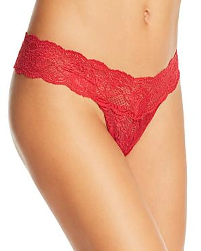 Cosabella Never Say Never Cutie Low-rise Thong In Mystic Red