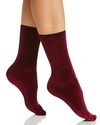 HUE VELVET CREW SOCKS,U19099