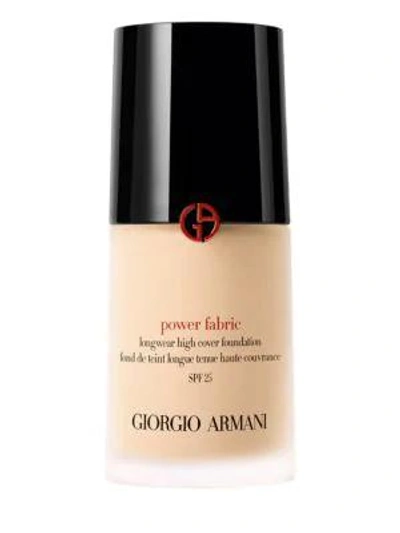 Giorgio Armani Women's Power Fabric Longwear High Cover Liquid Foundation In Beige