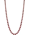 Givenchy Crystal Bezel 36" Statement Necklace In Gold