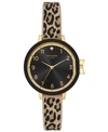 Kate Spade Park Row Quartz Black Dial Ladies Watch Ksw1485 In Black/brown