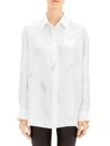 THEORY Classic Printed Silk Button-Down Shirt