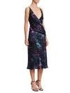 CUSHNIE ET OCHS Silk Wrap Midi Dress