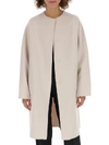THEORY THEORY CONCEALED BUTTON COAT