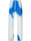 OFF-WHITE OFF-WHITE TIE-DYE TRACK PANTS - BLUE