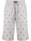 POLO RALPH LAUREN POLO RALPH LAUREN ALL OVER LOGO SHORTS - GREY