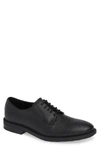 Calvin Klein Carl Plain Toe Derby In Black/black Leather
