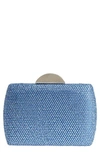 NINA PACEY CRYSTAL MINAUDIERE - BLUE,PACEY-PM