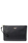 KATE SPADE JACKSON STREET - FINLEY QUILTED LEATHER CLUTCH - BLACK,PWRU6688