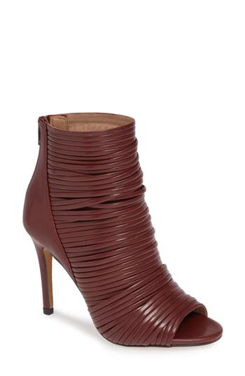 bcbg elle open toe bootie