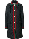 GUCCI WEB QUILTED COAT