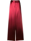 BOTTEGA VENETA BOTTEGA VENETA WIDE LEG PYJAMA TROUSERS - RED