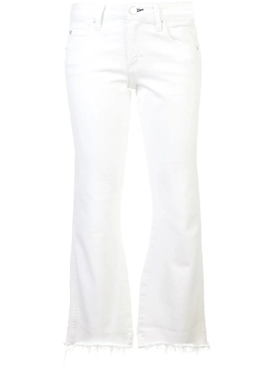 Amo Crop Flared Jeans - 白色 In White