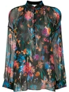 IRO BEATLE FLORAL SHEER BLOUSE
