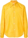 NAMACHEKO NAMACHEKO GRID PRINT SHIRT - YELLOW