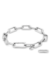 Monica Vinader Silver Alta Capture Charm Bracelet