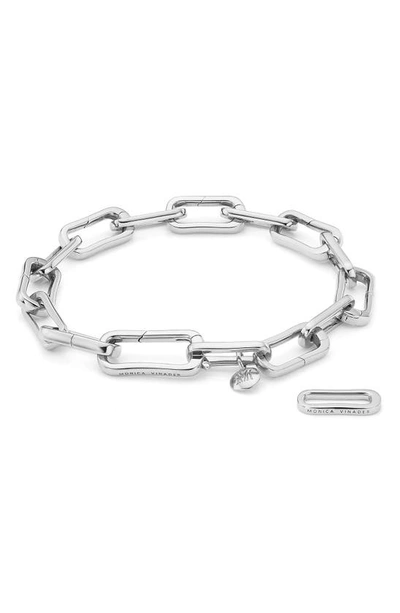 Monica Vinader Silver Alta Capture Charm Bracelet