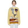 CALVIN KLEIN 205W39NYC Yellow Looney Tunes Edition Road Runner Sweater