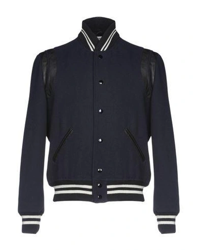 Saint Laurent Bomber In Dark Blue