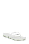 Havaianas Brazil Logo Flip Flops White In White
