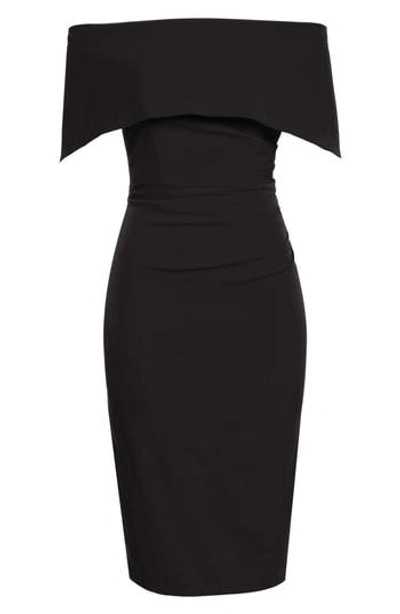 Vince Camuto Popover Cocktail Dress In Black