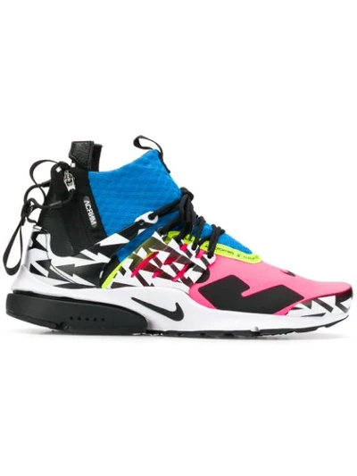 Nike Acronym X Presto Leather Sneakers In Multicoloured