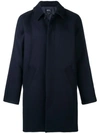 Apc Button-up Long-sleeved Coat In Blue