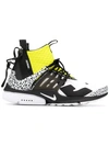 NIKE NIKE ACRONYM X NIKE PRESTO MID SNEAKERS - 白色