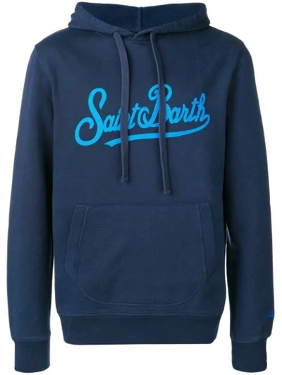 Mc2 Saint Barth Logo Print Hoodie - 蓝色 In Blue