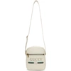 GUCCI GUCCI OFF-WHITE LOGO MESSENGER BAG