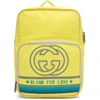 GUCCI GUCCI YELLOW MEDIUM BLIND FOR LOVE BACKPACK