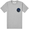 FDMTL FDMTL CIRCLE SASHIKO TEE,TE40-GRY3