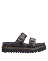 Dr. Martens' Zebrillus Myles Leather Sandals In Black