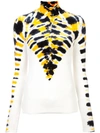 PROENZA SCHOULER PROENZA SCHOULER LONG SLEEVE TIE DYE TURTLENECK - YELLOW