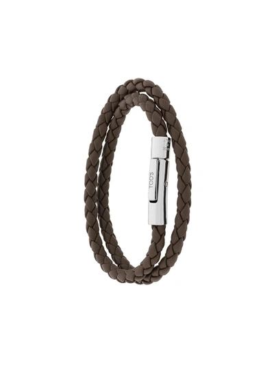 TOD'S BRAIDED WRAP BRACELET