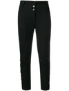 ANN DEMEULEMEESTER BUTTONED SKINNY TROUSERS