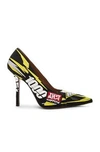 VETEMENTS EMBROIDERED RACE PUMPS,VETF-WZ51