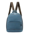 Giorgio Armani Men's Tumbled Calf Leather Backpack In Blue