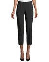 PIAZZA SEMPIONE AUDREY STRAIGHT-LEG STRETCH-WOOL CROPPED trousers,PROD216490131