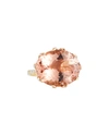 ALEXANDER LAUT 18K GOLD MORGANITE & DIAMOND RING,PROD215670112