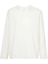 LEMAIRE LEMAIRE LONG-SLEEVE FITTED TOP - WHITE