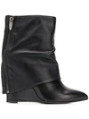THE SELLER THE SELLER FOLDOVER TOP BOOTS - BLACK