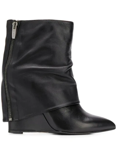 The Seller Foldover Top Boots - 黑色 In Black